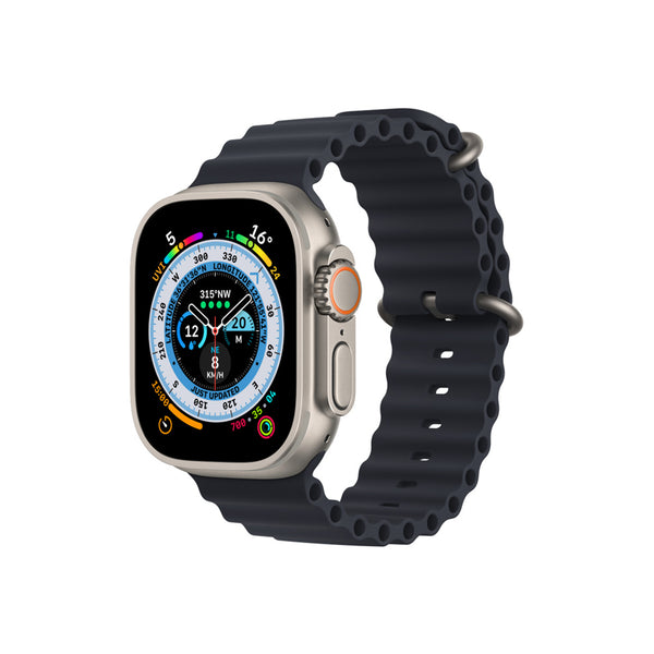 Apple Watch Ultra (GPS + Cellular) 49mm Titanium Case with with Midnight Ocean Band